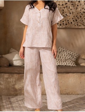 Летняя пижама с брюками Mia-Amore AMBER 5795, Цвет: бежевый, Размеры: XL, изображение 4