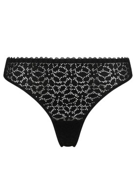 Кружевные трусы стринги Dim DAILY DENTELLE 0E95 чёрный, Цвет: чёрный, Размеры: XS, изображение 4