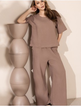 Комплект с брюками Mia-Amore NANCY 6034 шоколадный, Цвет: шоколадный, Размеры: 2XL