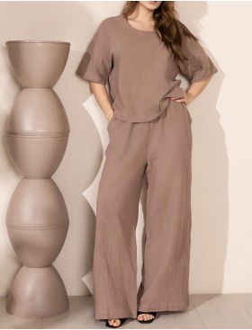 Комплект с брюками Mia-Amore NANCY 6034 шоколадный, Цвет: шоколадный, Размеры: 2XL, изображение 3