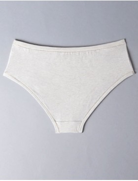 Хлопковые слипы-миди Sielei NATURAL COTTON 1449 ecru melange, Цвет: ecru melange (светло-бежевый), Размеры: S, изображение 3