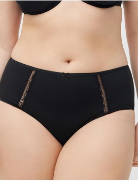Трусы с высокой посадкой Ysabel Mora 19382 HIGH WAIST чёрный, Цвет: чёрный, Размеры: M