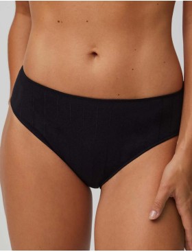 Хлопковые трусы слипы Ysabel Mora 19651 MIDI PANTY черный, Цвет: черный, Размеры: M