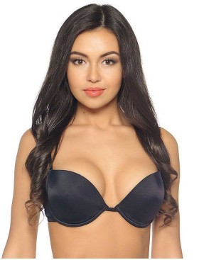 Бюстгальтер пуш-ап с силиконовой спинкой Jolidon S1152 черный, Цвет: черный, Размеры: 70C