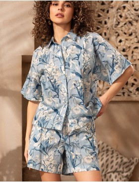 Комплект из рубашки и шорт Mia-Amore EIDAN 5735, Цвет: мультицвет, Размеры: L