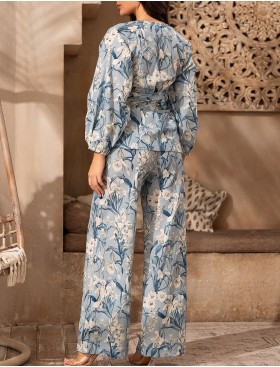 Комплект из принтованного хлопка Mia-Amore EIDAN 5738, Цвет: мультицвет, Размеры: 2XL, изображение 2