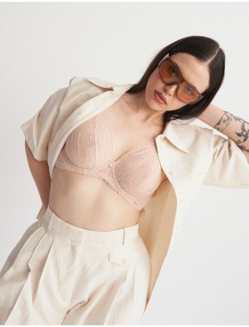 Бюстгальтер для большой груди Alles NOTHING LOUD M Plus Bralette, Цвет: телесный, Размеры: 80G, изображение 7
