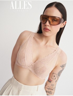 Бюстгальтер для большой груди Alles NOTHING LOUD M Plus Bralette, Цвет: телесный, Размеры: 80G, изображение 9
