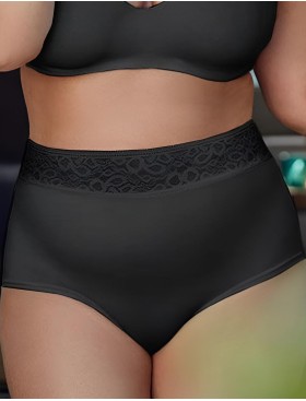 Сверхэластичные трусы Janira FLEXIE ADAPT 1030589 BRAGA QUEEN LACE black, Цвет: black (черный), Размеры: XL/2XL/3XL