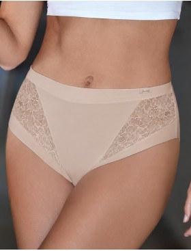 Трусы слипы хлопковые Janira LACE SKIN COTTON 1030867 Milano dune, Цвет: dune (песочный), Размеры: M