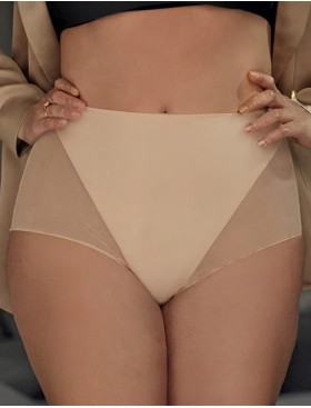 Высокие трусы утяжка Janira SKIN FIRMING Slip 1031428 dune, Цвет: dune (песочный), Размеры: L