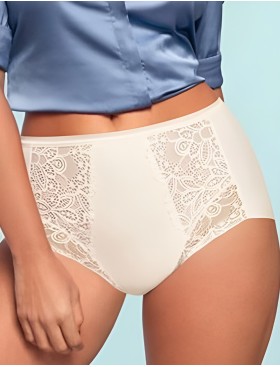 Высокие трусы с кружевом Janira BELLA BEST COMFORT 1032131 CAREY nacar, Цвет: nacar (крем), Размеры: M