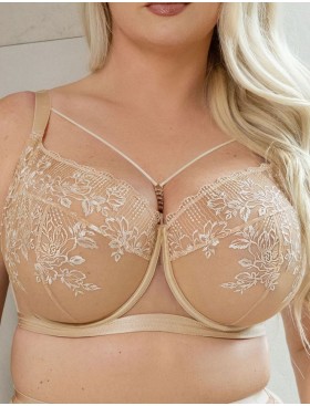 Бюстгальтер с подкроем Kris Line FIORE soft full cup телесный, Цвет: телесный, Размеры: 70G