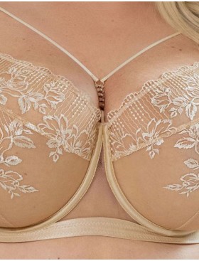 Бюстгальтер с подкроем Kris Line FIORE soft full cup телесный, Цвет: телесный, Размеры: 70G, изображение 3
