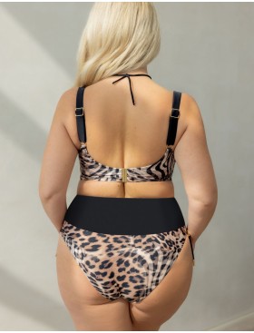 Трусы пляжные высокие Kris Line MAUI high waist, Цвет: леопард, Размеры: M, изображение 5