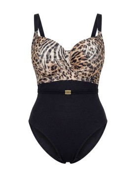 Закрытый купальник Kris Line MAUI body soft full cup roma, Цвет: леопард, Размеры: 70H, изображение 5
