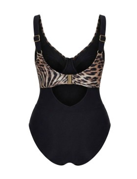 Закрытый купальник Kris Line MAUI body soft full cup roma, Цвет: леопард, Размеры: 70H, изображение 6