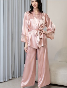 Комплект-тройка шелковый Mia-Amore ANABELLA 4826 пудра, Цвет: пудра, Размеры: 2XL