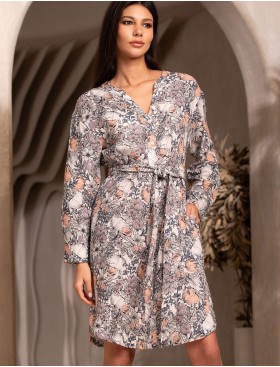 Короткая туника на пуговицах Mia-Amore DAISY 5821, Цвет: мультицвет, Размеры: 3XL