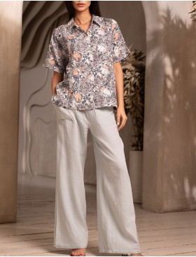 Комплект из рубашки и широких брюк Mia-Amore DAISY 5825, Цвет: мультицвет, Размеры: 2XL, изображение 3