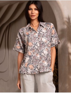Комплект из рубашки и широких брюк Mia-Amore DAISY 5825, Цвет: мультицвет, Размеры: 2XL, изображение 4