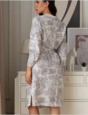 Длинная рубашка-халат Mia-Amore KANTI 5864, Цвет: мультицвет, Размеры: 3XL, изображение 2