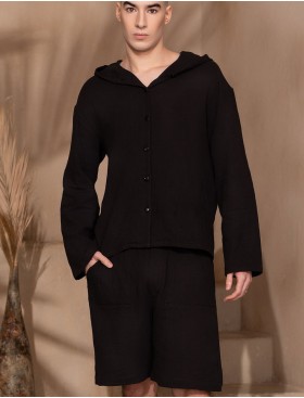 Комплект из хлопкового муслина Mia-Amore LARNACA 5528 черный, Цвет: черный, Размеры: 3XL, изображение 3