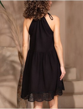 Короткий сарафан из муслина Mia-Amore LARNACA 5750 черный, Цвет: черный, Размеры: XL, изображение 2