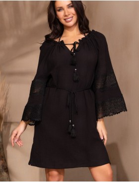 Туника с широким рукавом Mia-Amore LARNACA 5753 черный, Цвет: черный, Размеры: L/XL