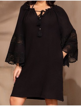 Туника с широким рукавом Mia-Amore LARNACA 5753 черный, Цвет: черный, Размеры: L/XL, изображение 4
