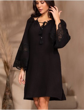 Туника с широким рукавом Mia-Amore LARNACA 5753 черный, Цвет: черный, Размеры: L/XL, изображение 3