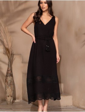 Длинный сарафан Mia-Amore LARNACA 5758 черный, Цвет: черный, Размеры: 3XL, изображение 3