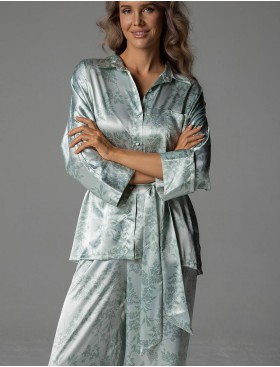 Комплект из натурального шелка Mia-Amore TIFFANY 4916, Цвет: мятный, Размеры: 2XL
