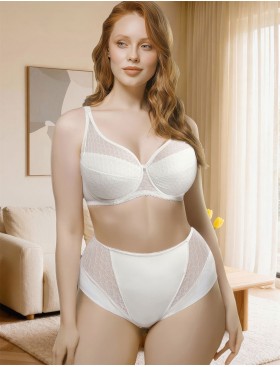Высокие трусы слипы Mioocchi ОДРИ 8484 latte, Цвет: latte (молоко), Размеры: M, изображение 3