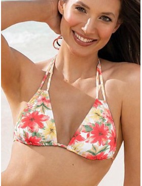Раздельный купальник шторка танга Sielei HAWAII HA22 bianco, Цвет: bianco (белый), Размеры: 80B, изображение 2