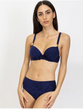 Синий купальник формовка слип Sielei LX89 blu, Цвет: blu (синий), Размеры: 75D