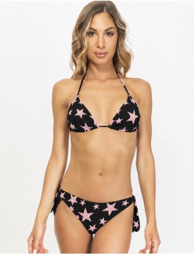 Открытый купальник шторка бразилиана Sielei RS52+RS61 nero, Цвет: nero (черный), Размеры: 75B