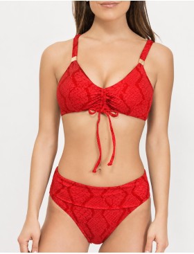 Купальник мягкий без косточек Sielei JQ52+JQ67 rosso, Цвет: rosso (красный), Размеры: 75C