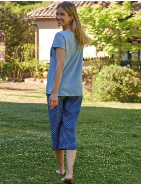 Пижама в горошек Janira BLEU SPOTS 1060293 blue, Цвет: blue (синий), Размеры: L, изображение 2