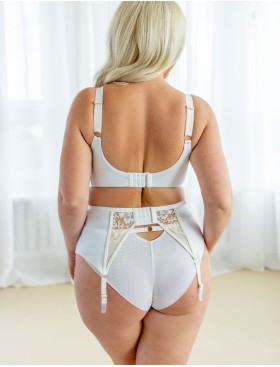 Пояс для чулок Kris Line PROMISE garter belt белый, Цвет: белый, Размеры: S, изображение 4