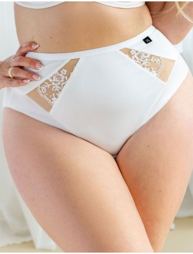 Высокие трусы Kris Line PROMISE high waist белый, Цвет: белый, Размеры: M