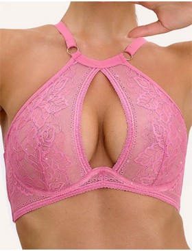 Бюстгальтер холтер Bella Misteria ROSE KISS soft bralette розовый, Цвет: розовый, Размеры: 65B