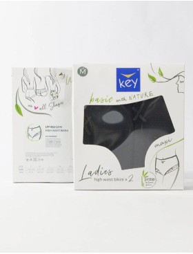 Высокие трусы слипы Key LPF 002 чёрный, Цвет: чёрный, Размеры: 3XL, изображение 3