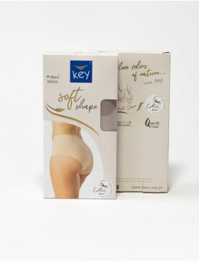 Бесшовные трусы-макси Key LPF 012 бежевый, Цвет: бежевый, Размеры: 2XL, изображение 3