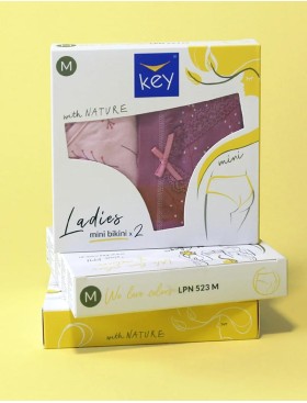 Трусы слипы 2 шт. в упаковке Key LPN 523 розовый, Цвет: розовый, Размеры: XL, изображение 5