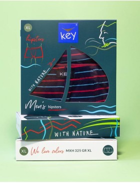 Облегающие боксеры Key MXH 325 тёмно-синий, Цвет: тёмно-синий, Размеры: M, изображение 2