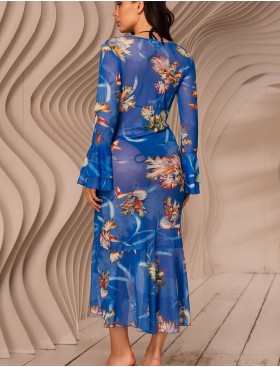Длинное пляжное платье Mia-Amore ANTIGUA 2179, Цвет: синий, Размеры: 2XL, изображение 2