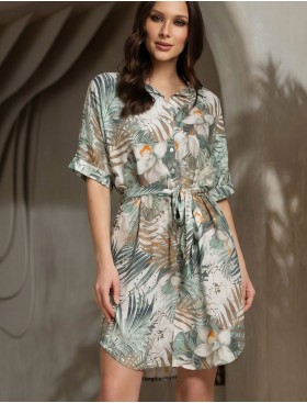 Рубашка из тканой вискозы Mia-Amore LIANORA 5850, Цвет: мультицвет, Размеры: 2XL