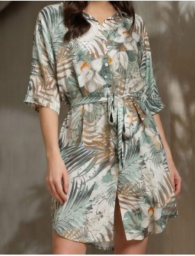 Рубашка из тканой вискозы Mia-Amore LIANORA 5850, Цвет: мультицвет, Размеры: 2XL, изображение 4