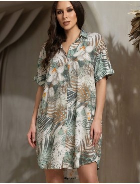 Рубашка из тканой вискозы Mia-Amore LIANORA 5850, Цвет: мультицвет, Размеры: 2XL, изображение 3